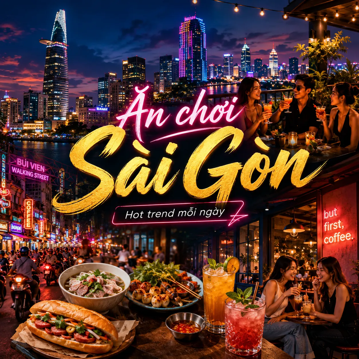 Ăn chơi Sài Gòn: Lịch trình tối thứ sáu cho hội bạn thân